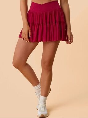 Blogilates Women's Mommy & Me Ballerina Skort High Rise Side Pockets